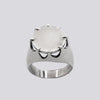 Chunky Claw Set Disc Ring - RJ557
