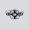 Faceted Marquise and Round Stone Ring - RJ558