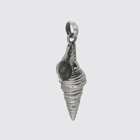 Sterling Silver Seashell Charm - 11