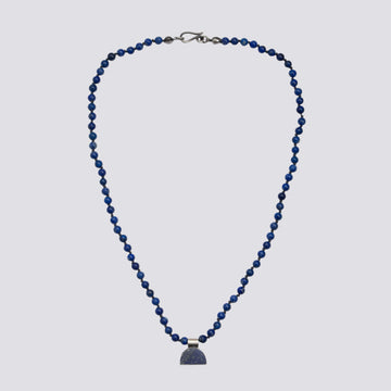 Knotted Lapis Necklace - KNTLP-1