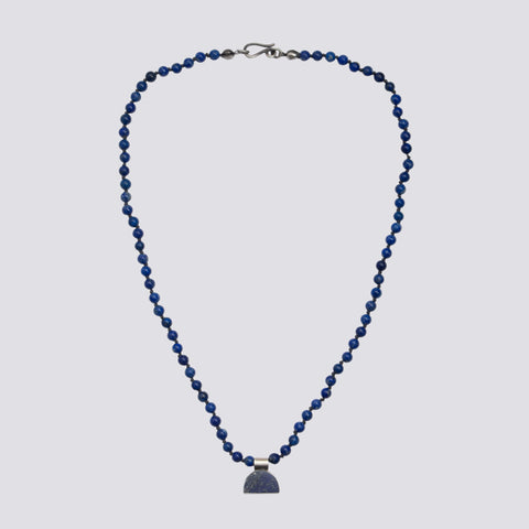 Knotted Lapis Necklace - KNTLP-1