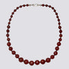 Large Knotted Carnelian Necklace - KNTOR-3