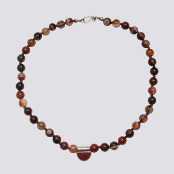 Knotted Agate Necklace - KNTAG-2