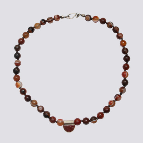 Knotted Agate Necklace - KNTAG-2