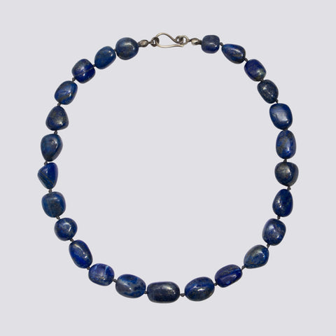 Knotted Lapis Necklace - KNTLP-3