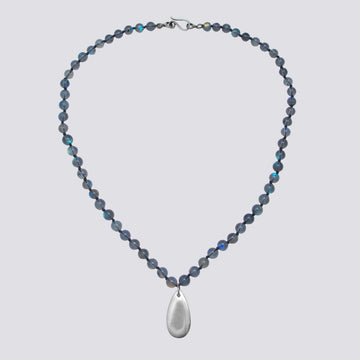 Knotted Labradorite Necklace - KNTLAB-11