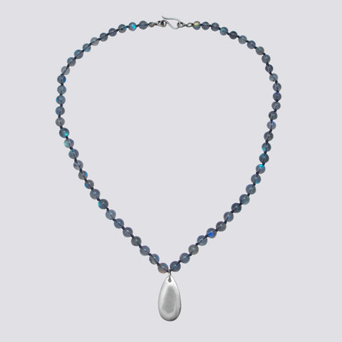 Knotted Labradorite Necklace - KNTLAB-11