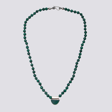 Knotted Malachite Necklace - KNTMAL-1