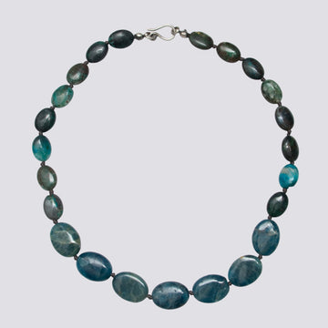 Knotted Apatite Necklace - KNTAP-3