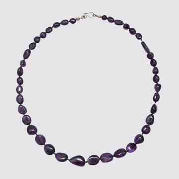 Knotted Amethyst Necklace - KNTAM-5