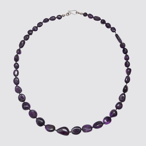 Knotted Amethyst Necklace - KNTAM-5