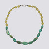 Knotted Yellow Jade and Turquoise Necklace - KNTYJ-1