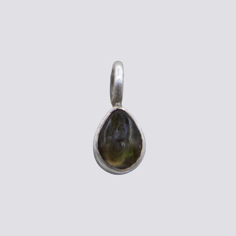 Cabochon Stone Teardrop Charm - PJ297