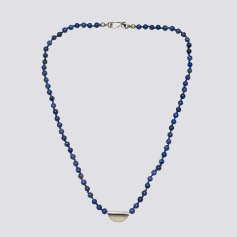 Knotted Lapis Necklace - KNTLP-5