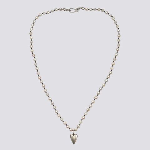 Knotted Pearl Necklace - KNTPRL-24