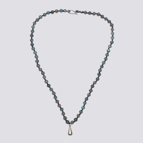 Knotted Labradorite Necklace - KNTLAB-6