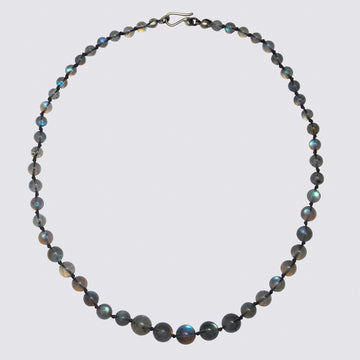 Knotted Labradorite Necklace - KNTLAB-10
