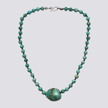 Knotted Turquoise Necklace - KNTTQ-2