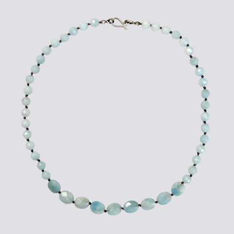 Knotted Amazonite Necklace - KNTAMA-5