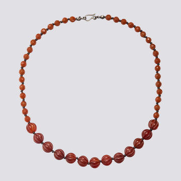 Knotted Carnelian Necklace - KNTOR-6
