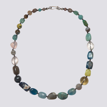 Knotted Multi Stone Necklace - KNTMULTI-8