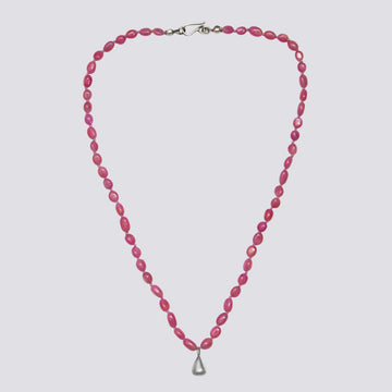 Knotted Pink Sapphire Necklace - KNTPS-2