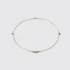 Thin Round Wire Bangle With Granulation - BA395