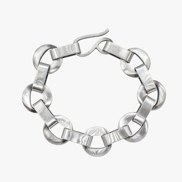 Cut Out Disc Chain Bracelet - BA400A