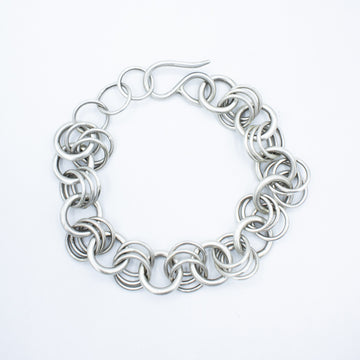 Victorian Style Round Link Chain Bracelet - BA401A