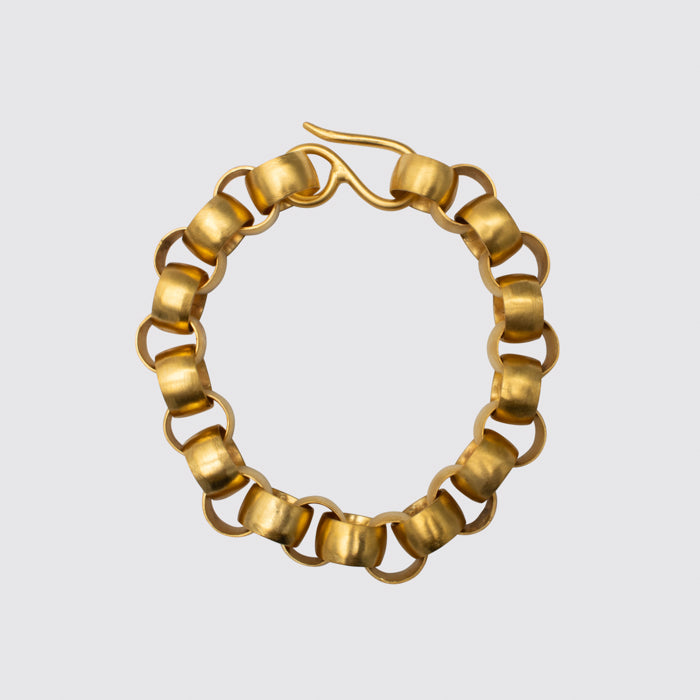 Euro Belcher Chain Bracelet in 9ct Yellow Gold