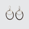 Double Organic Circle Earrings