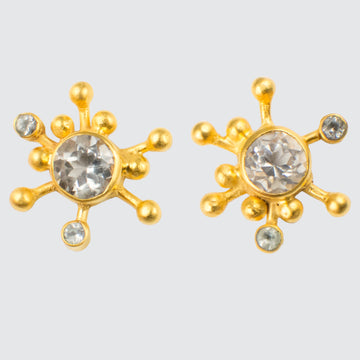 Big Bang Stud with Faceted Stones Earrings
