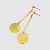 Ball Stud with Swinging Bar and Disc Earrings