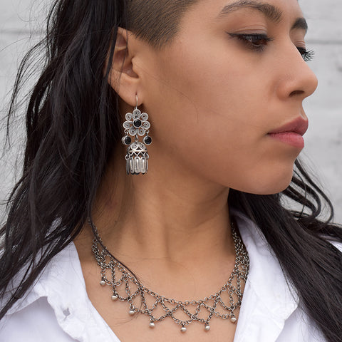 Large Filigree Chandelier Earrings