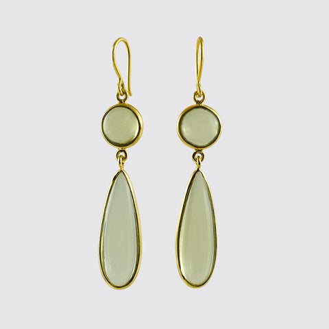 Long Cabochon Tear Drops - EJ2055