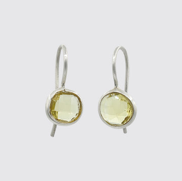 Small Faceted Organic Stone Drops - EJ2080