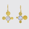 Faceted Stone And Disc Drops - EJ2132