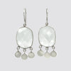 Faceted Organic Shaped Stone Drops With Disc Dangles - EJ2136