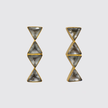 Triangle Stack Stud Earring - EJ2149