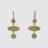 Small Disc and Ellipse Drop Earrings - EJ2177