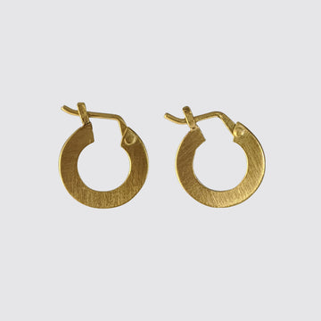 Mini Flat Hoop Earrings