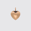 Large Gold Puffy Heart Charm