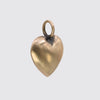 Large Gold Puffy Heart Charm