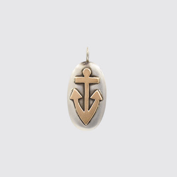 Anchor Charm In Rose Gold And Silver