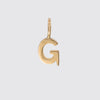 Hand Cut Letter Gold Charm
