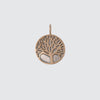 Tree of Life Gold Disc Charm