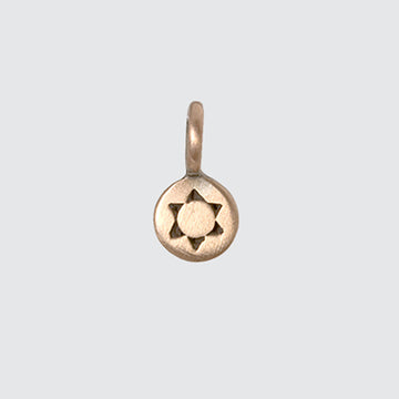 6 Pointed Star Disc Charm
