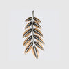 Small Copper and Silver Ash Leaf Brooch - PIN18AB