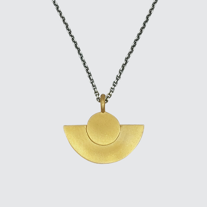 Full Moon, Half Moon Pendant Necklace – Jane Diaz NY