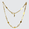Diamond Shape Cut Out Chain Necklace